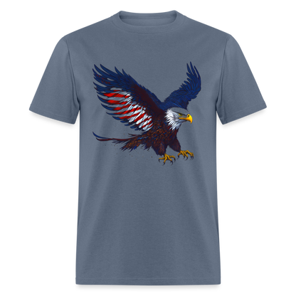 Patriotic American Eagle T-Shirt Color: denim