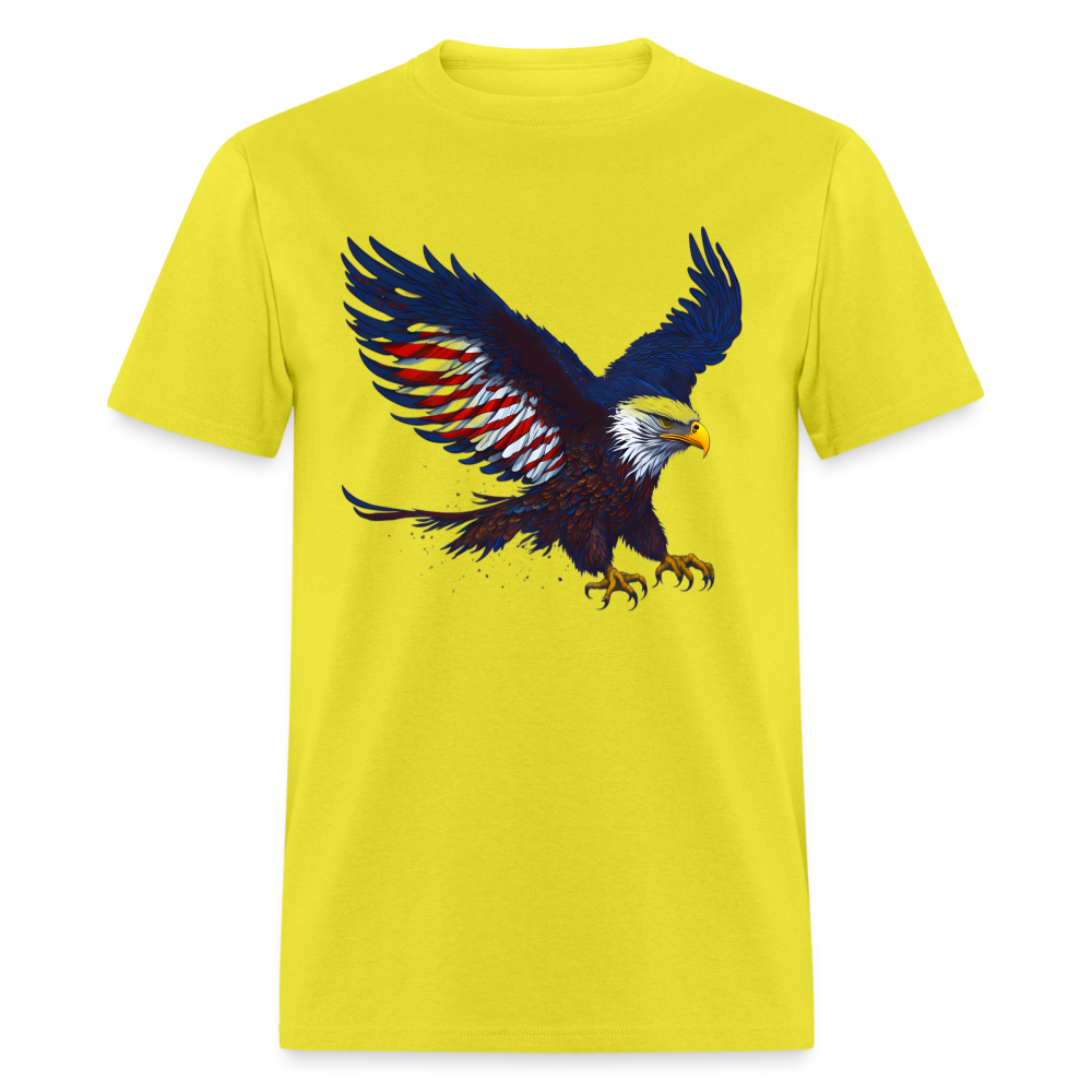 Patriotic American Eagle T-Shirt Color: yellow