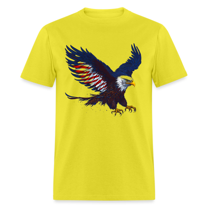 Patriotic American Eagle T-Shirt Color: yellow