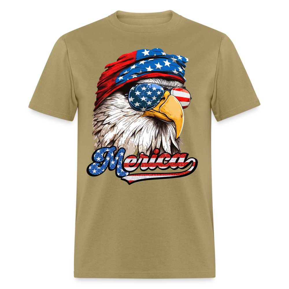 Merica Eagle T-Shirt Color: khaki