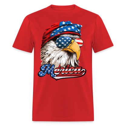 Merica Eagle T-Shirt Color: red