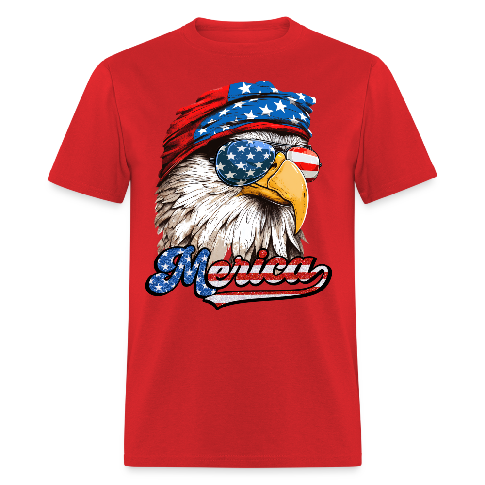 Merica Eagle T-Shirt Color: red