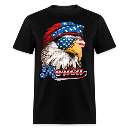 Merica Eagle T-Shirt Color: black