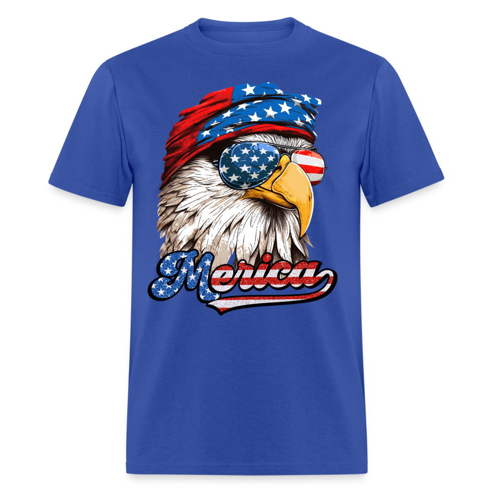 Merica Eagle T-Shirt Color: royal blue