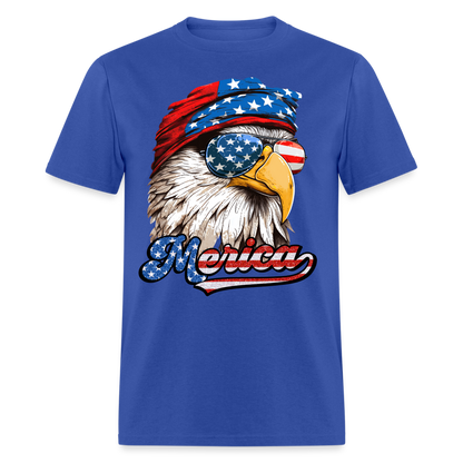 Merica Eagle T-Shirt Color: royal blue