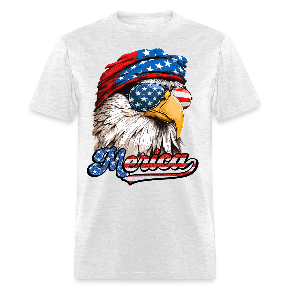 Merica Eagle T-Shirt Color: light heather gray