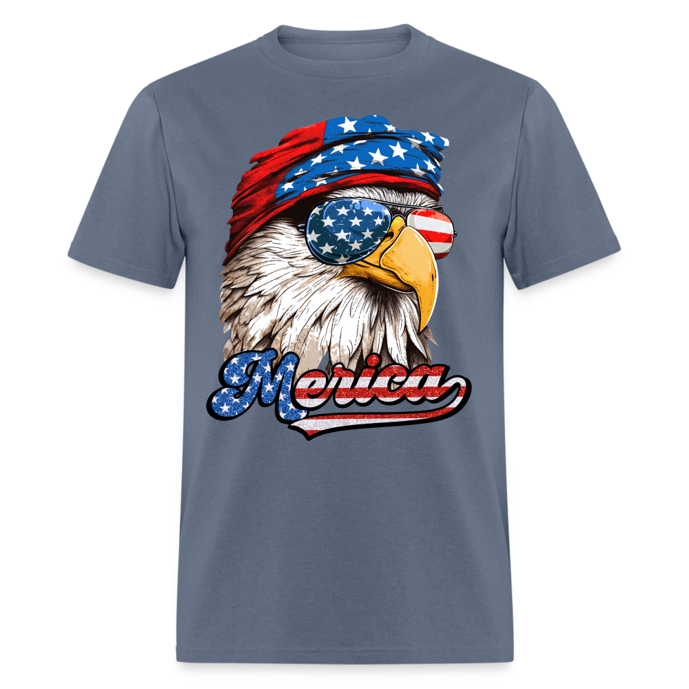 Merica Eagle T-Shirt Color: denim