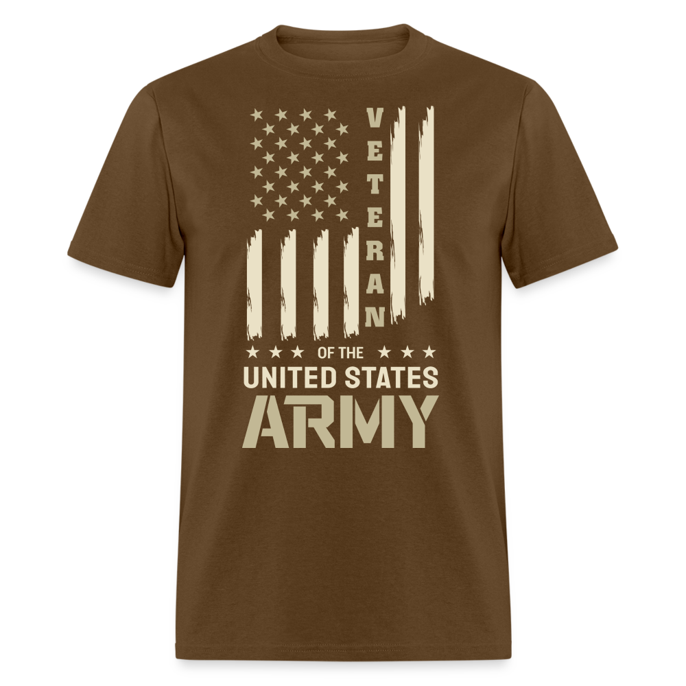 Veteran of the United States Army T-Shirt Color: brown