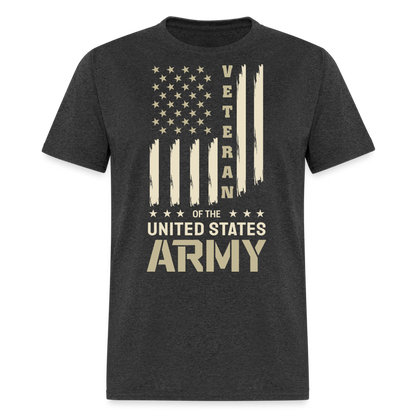 Veteran of the United States Army T-Shirt Color: heather black