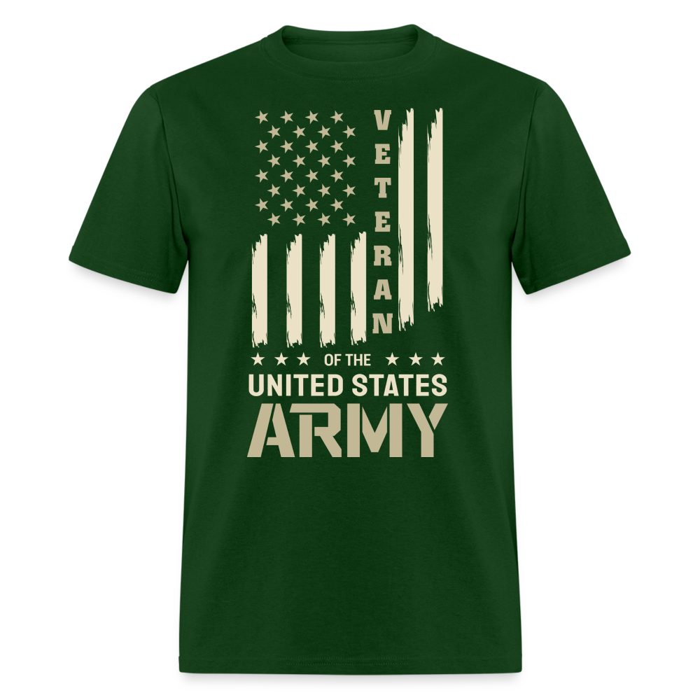 Veteran of the United States Army T-Shirt Color: forest green