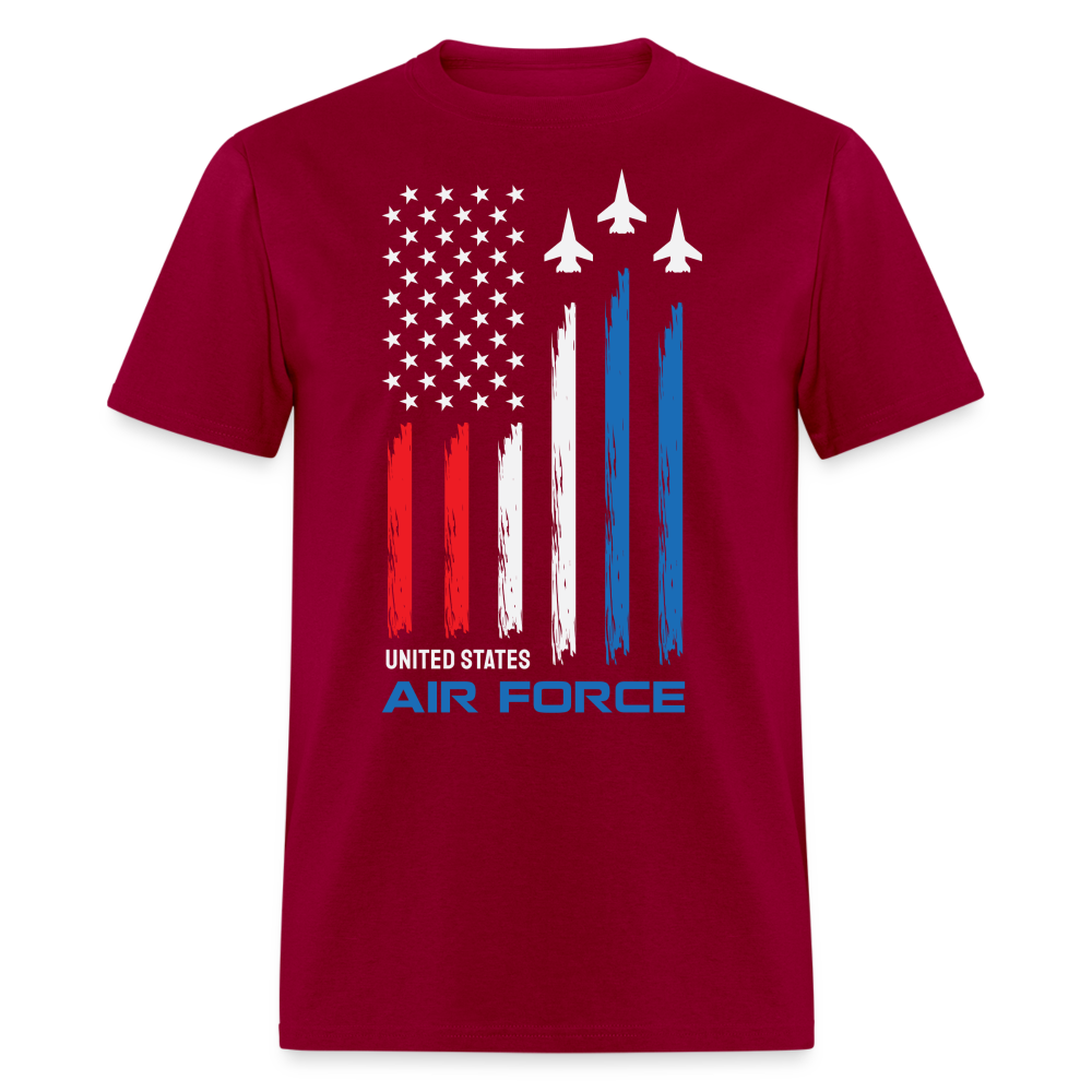 United States Air Force T-Shirt Color: dark red