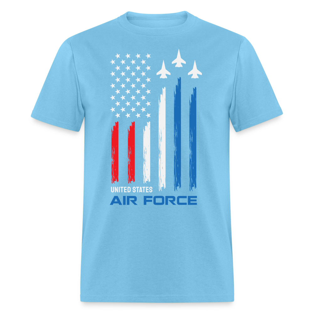 United States Air Force T-Shirt Color: aquatic blue
