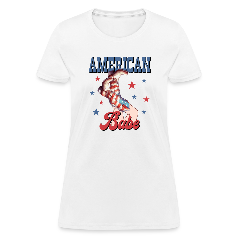 American Babe T-Shirt Color: white