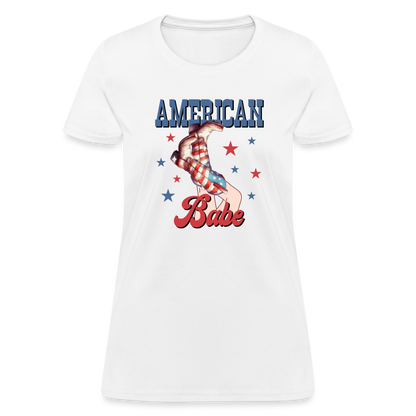 American Babe T-Shirt Color: white