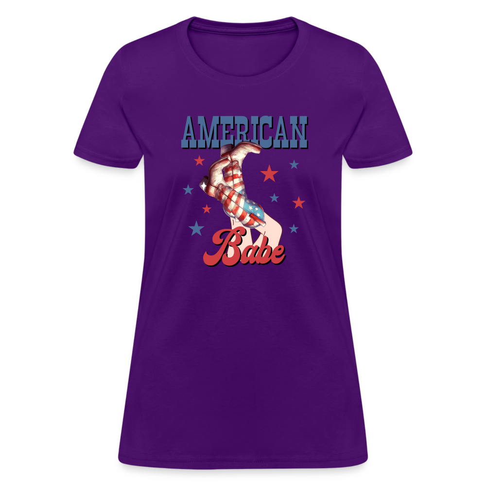 American Babe T-Shirt Color: purple