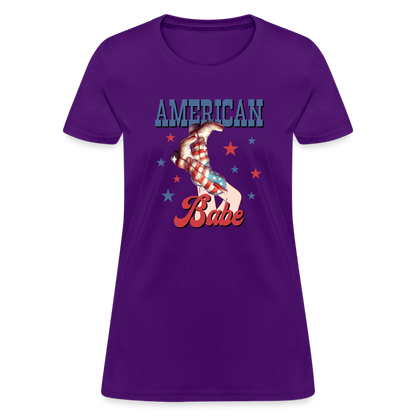 American Babe T-Shirt Color: purple