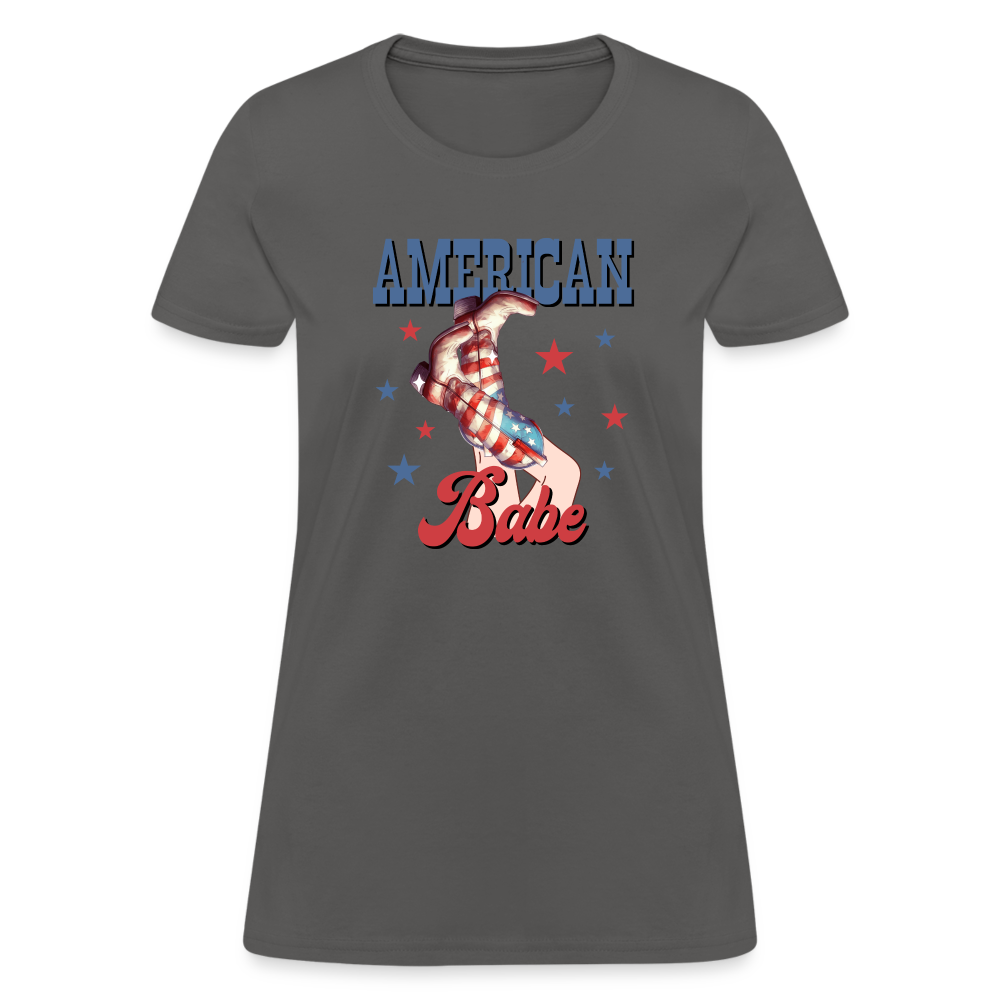 American Babe T-Shirt Color: charcoal