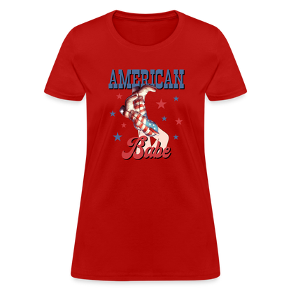 American Babe T-Shirt Color: red