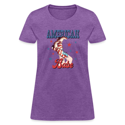 American Babe T-Shirt Color: purple heather