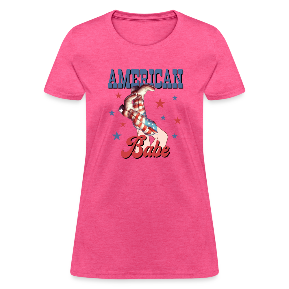 American Babe T-Shirt Color: heather pink