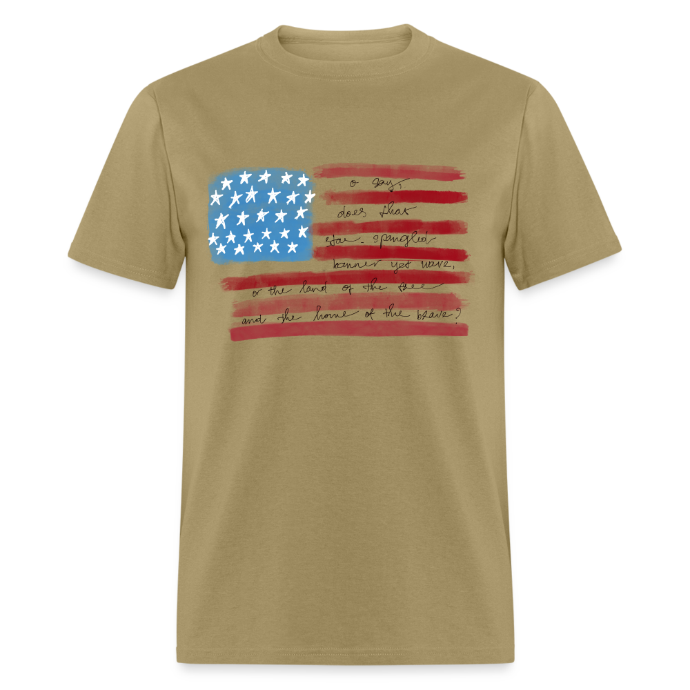 Pledge of Allegiance T-Shirt Color: khaki