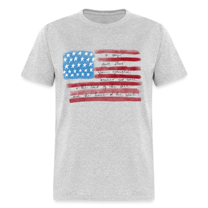 Pledge of Allegiance T-Shirt Color: heather gray