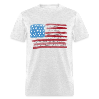 Pledge of Allegiance T-Shirt Color: light heather gray