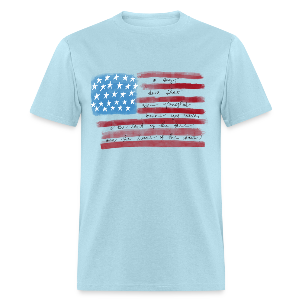 Pledge of Allegiance T-Shirt Color: powder blue
