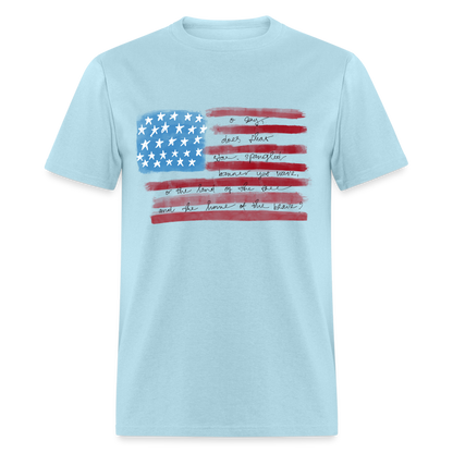 Pledge of Allegiance T-Shirt Color: powder blue