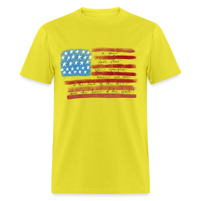 Pledge of Allegiance T-Shirt Color: yellow