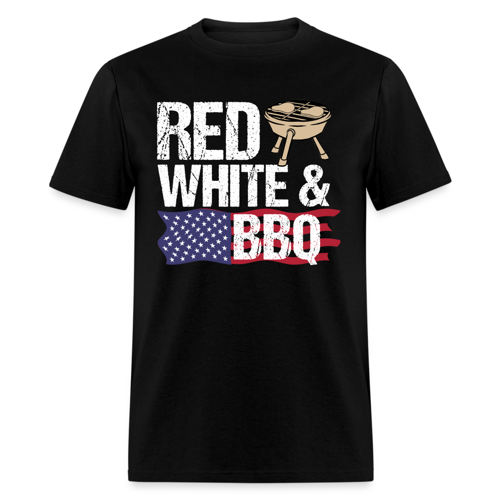 Red White & BBQ T-Shirt 4th of July Color: black