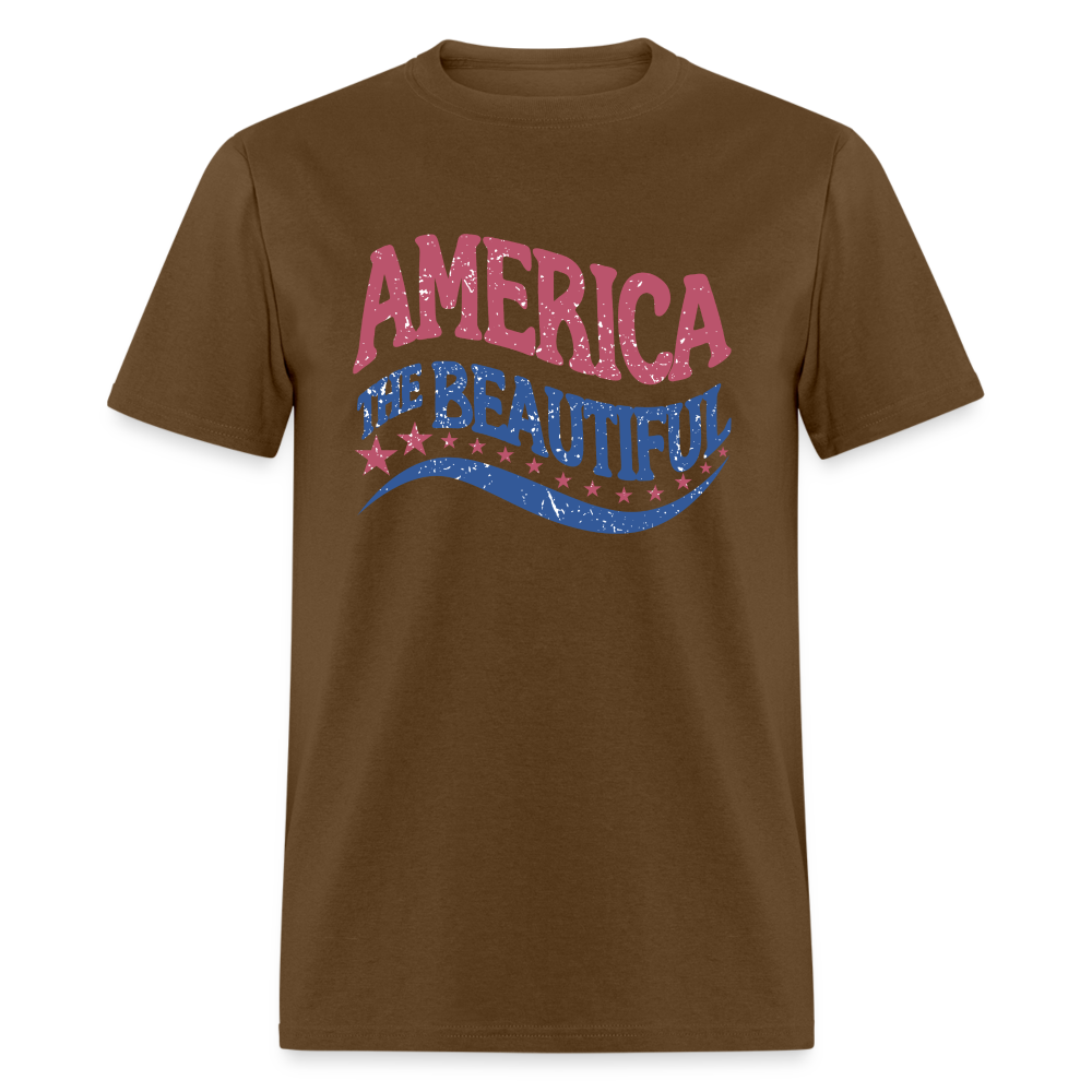 American The Beautiful T-Shirt Color: brown
