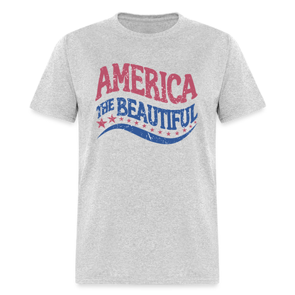 American The Beautiful T-Shirt Color: heather gray
