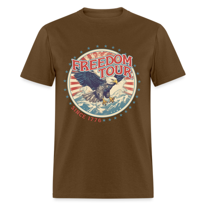 Freedom Tour Since 1776 T-Shirt Color: brown