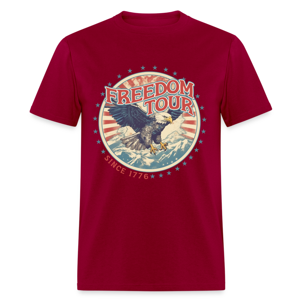 Freedom Tour Since 1776 T-Shirt Color: dark red
