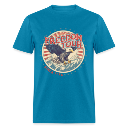 Freedom Tour Since 1776 T-Shirt Color: turquoise