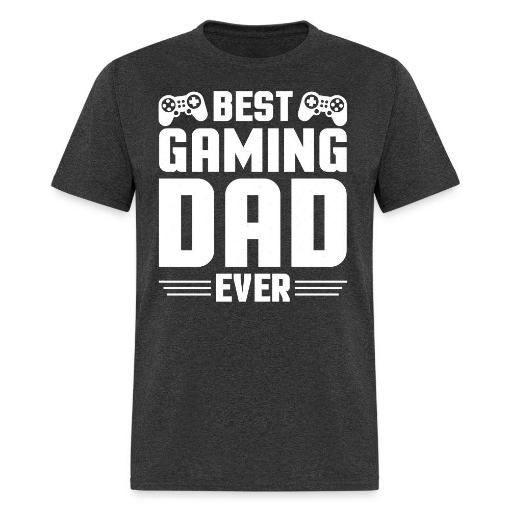 Best Gaming Dad Ever T-Shirt Color: heather black