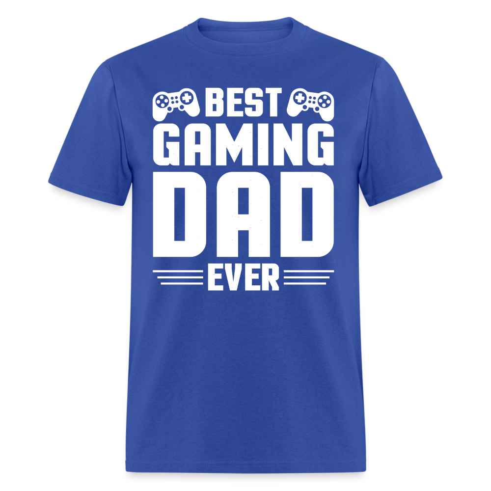 Best Gaming Dad Ever T-Shirt Color: royal blue