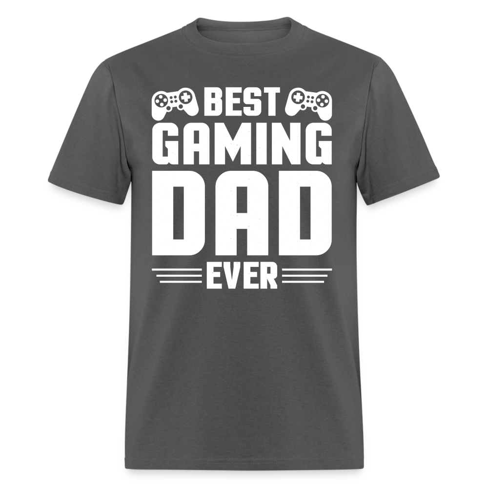 Best Gaming Dad Ever T-Shirt Color: charcoal