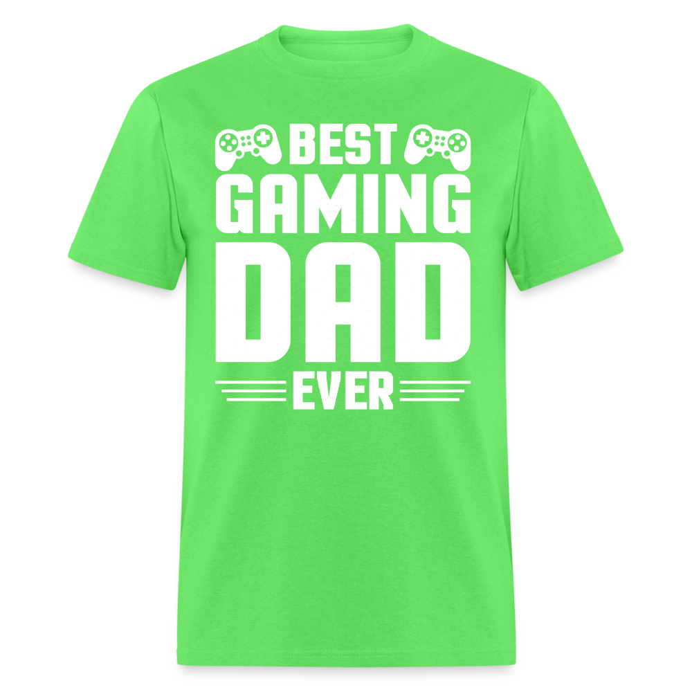 Best Gaming Dad Ever T-Shirt Color: kiwi