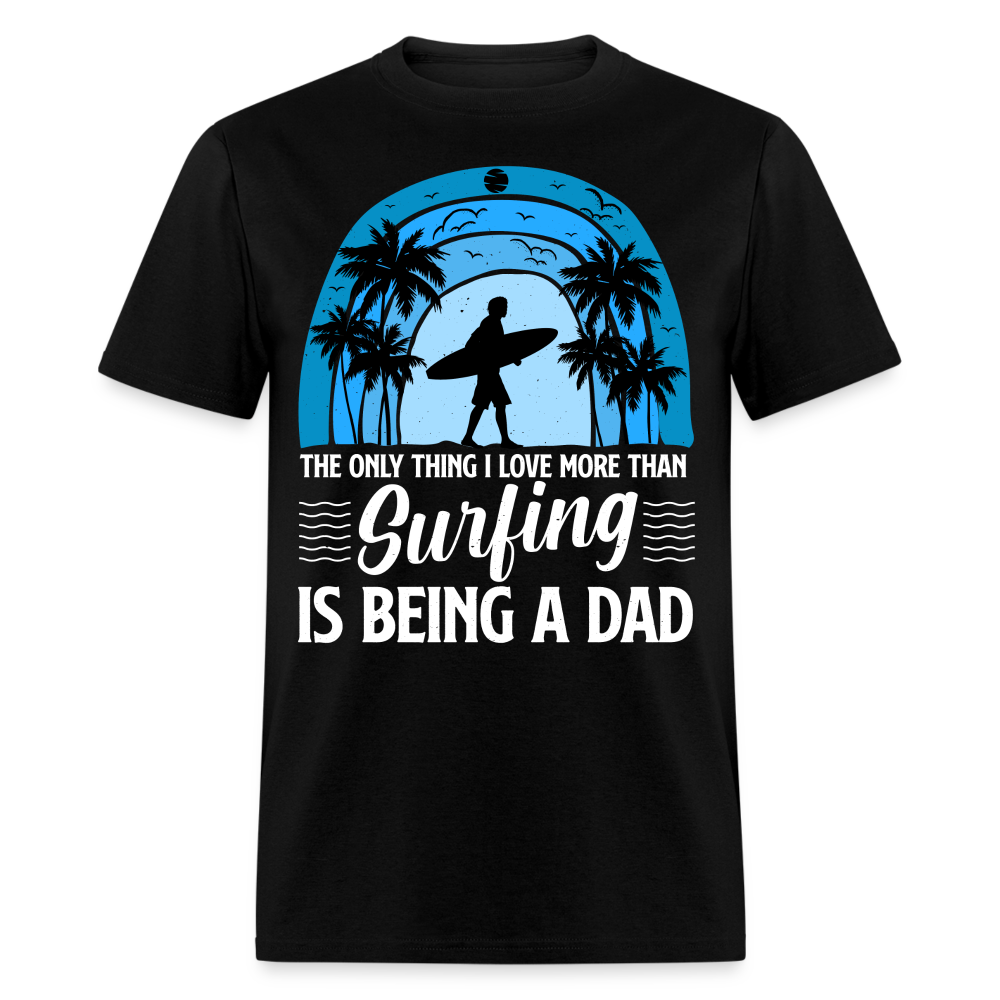 Surfing Dad T-Shirt Color: black