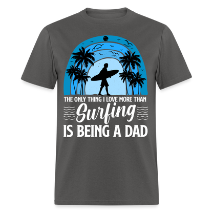 Surfing Dad T-Shirt Color: charcoal