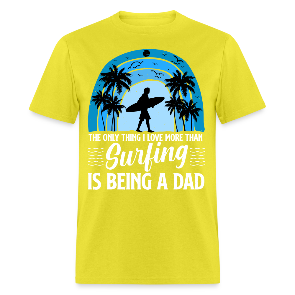Surfing Dad T-Shirt Color: yellow