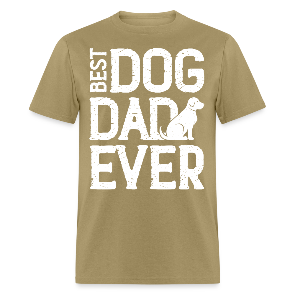 Best Dog Dad Ever T-Shirt Color: khaki