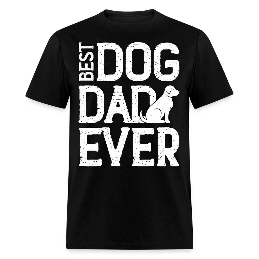 Best Dog Dad Ever T-Shirt Color: black
