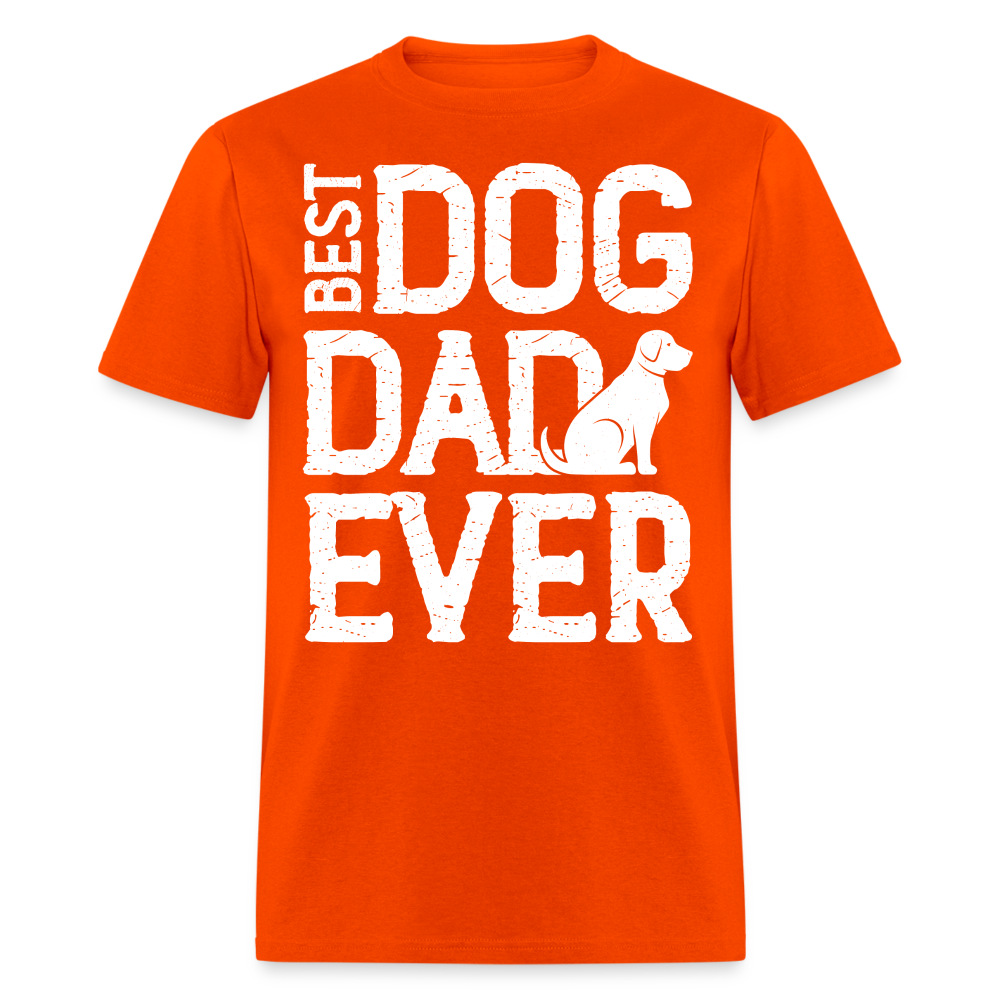 Best Dog Dad Ever T-Shirt Color: orange