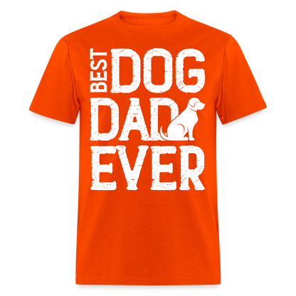Best Dog Dad Ever T-Shirt Color: orange