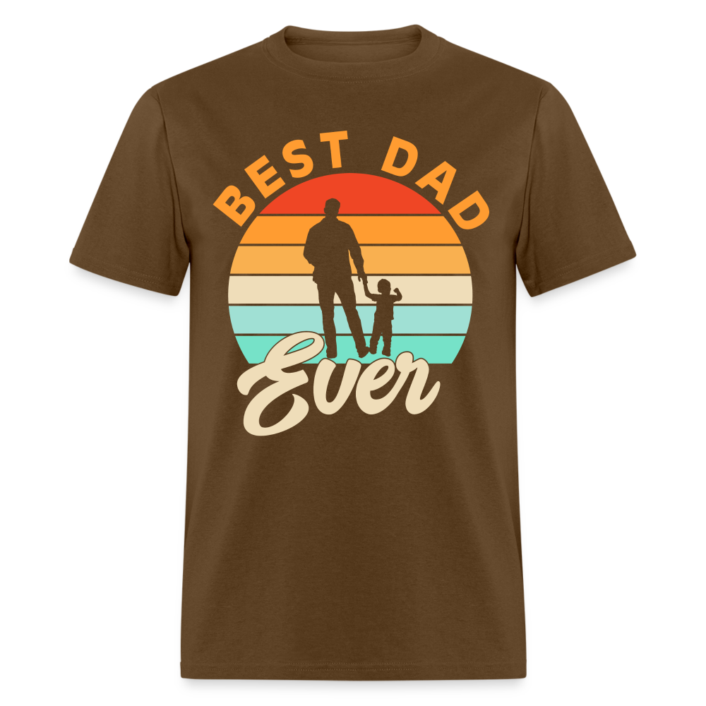 Best Dad Ever T-Shirt (Small Child) Color: brown