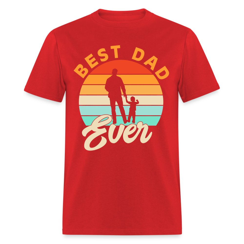 Best Dad Ever T-Shirt (Small Child) Color: red
