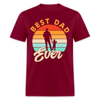 Best Dad Ever T-Shirt (Small Child) Color: burgundy
